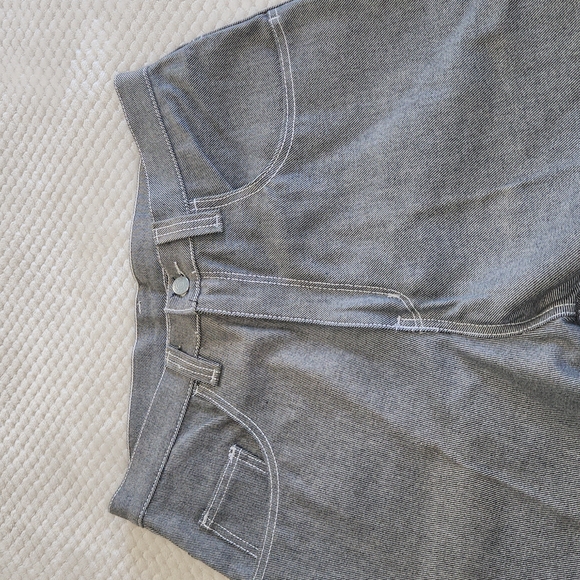 GALAPO DEAD STOCK MENS CARPENTER JEANS SIZE 34 100% cotton DENIM - Picture 3 of 10